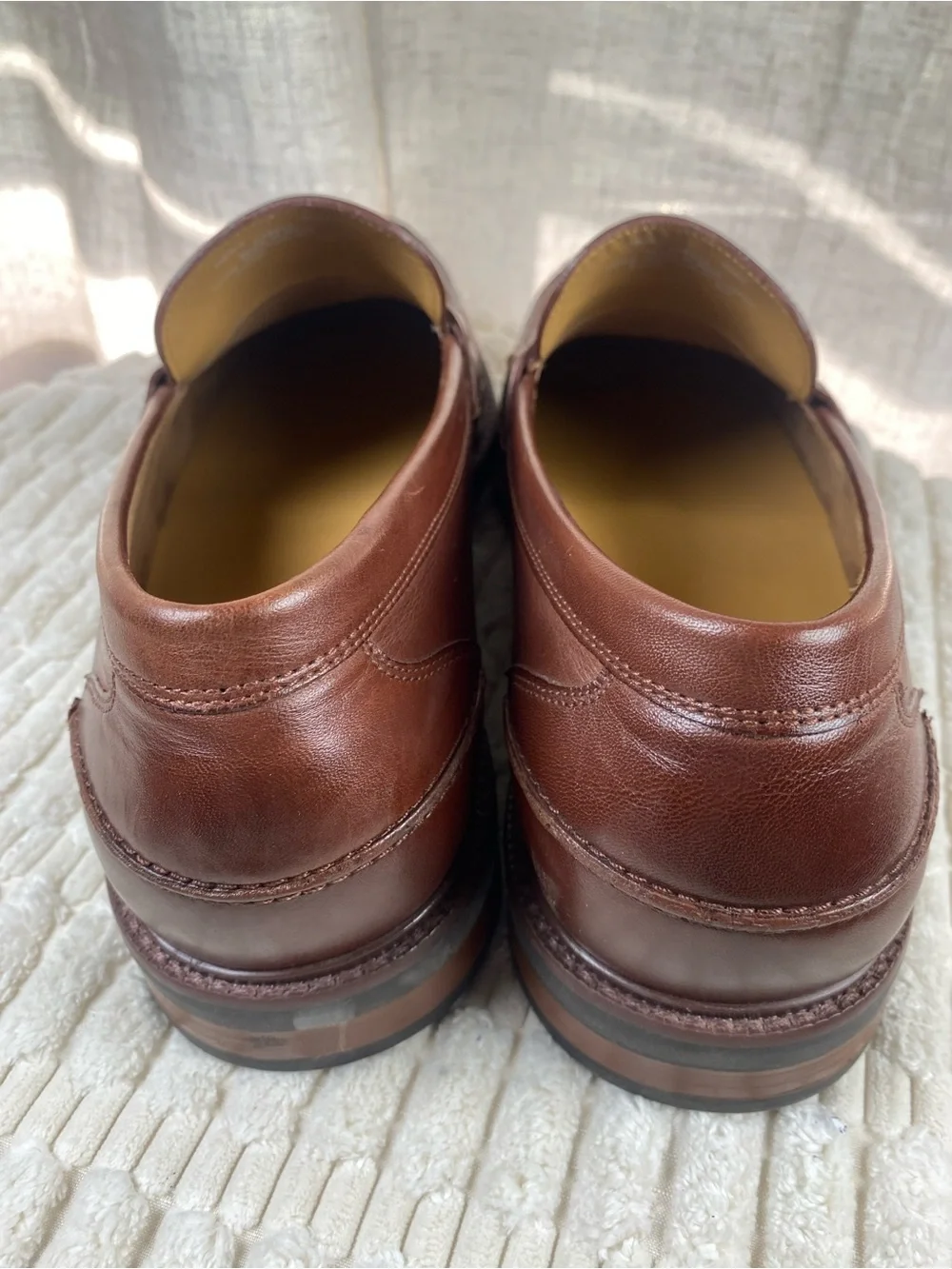 Cole Haan Pinch Prep Penny Loafers Scotch Brown 11.5M Leather NWOT